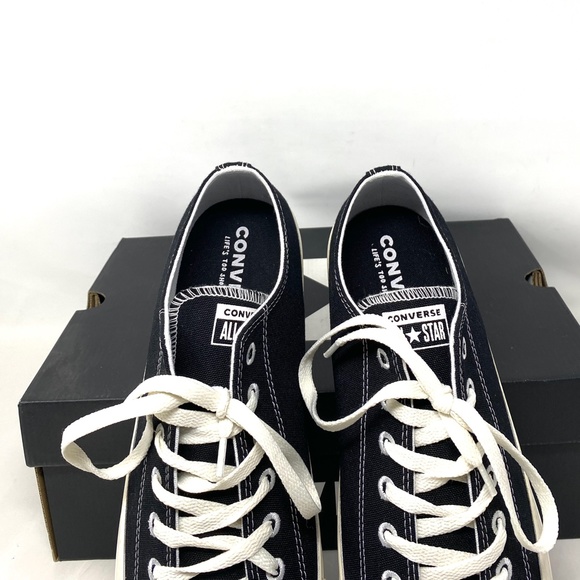 Converse Chuck Taylor Black Shoes Men’s Size Canvas Low Top SB Sneakers 167250C - Picture 6 of 11